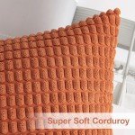 MIULEE Set of 4 Rustic Farmhouse Pillow Covers 18x18