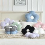 Soft Flower-Shaped Pillows for Home Decor