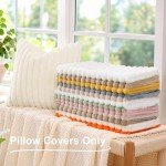 Faux Fur Throw Pillow Covers Set of 2 18x18
