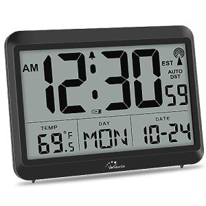 Large Display Battery Operated Digital Atomic Clock