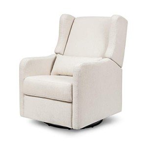 Cozy Cream Glider Recliner for Nursery