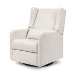 Cozy Cream Glider Recliner for Nursery