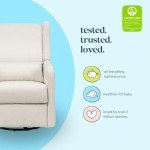 Cozy Cream Glider Recliner for Nursery