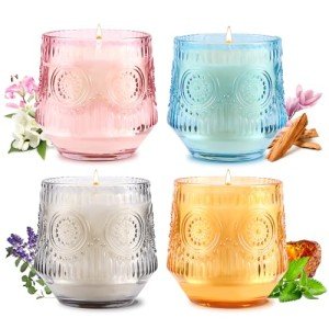 4 Pack Luxury Scented Candles Gift Set