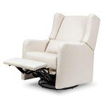 Cozy Cream Glider Recliner for Nursery