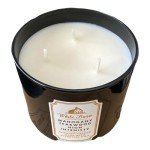 Mahogany Teakwood 3-Wick Candle by White Barn