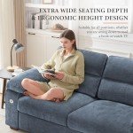 Modern 71.5 Inch Loveseat with Charging Port