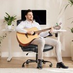 Ergonomic Gaming Chair with Adjustable Flip-Up Arms