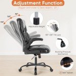 Ergonomic Gaming Chair with Adjustable Flip-Up Arms