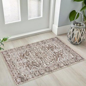 KUTA Vintage Floral 2x3 Washable Rug