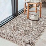KUTA Vintage Floral 2x3 Washable Rug