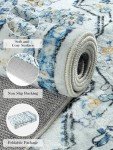 Lahome Vintage Boho Blue 5x7 Area Rug