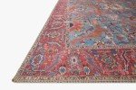 Loren Blue and Red Area Rug 5' x 7'6