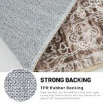 KUTA Vintage Floral 2x3 Washable Rug