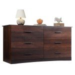 Wood Dresser with 6 Drawers – Modern Storage Solution