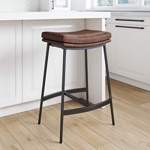 Arlo Modern Backless Upholstered Kitchen Bar Stool