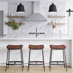Arlo Modern Backless Upholstered Kitchen Bar Stool