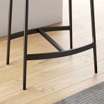 Arlo Modern Backless Upholstered Kitchen Bar Stool
