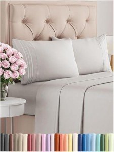 Queen Size Cooling Sheet Set - French Grey