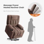 Massage Recliner Chair with Heating and Lumbar Support