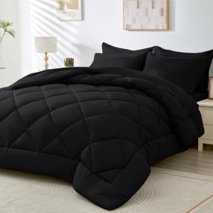 7-Piece Reversible Queen Comforter Set in Grey
