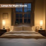 Set of 2 Bedside Table Lamps with USB Port