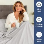 Queen Size Cooling Sheet Set - French Grey
