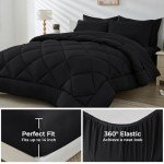 7-Piece Reversible Queen Comforter Set in Grey