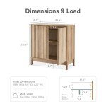 Brooklyn Modern Farmhouse Storage Cabinet Set of 2