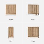 Brooklyn Modern Farmhouse Storage Cabinet Set of 2