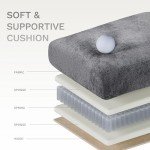 Grey 118" U-Shaped Sectional Sofa with Ottomans