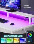 Seventable 47" Computer Desk with Power & LED