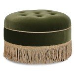 Yolanda 24" Round Upholstered Accent Ottoman