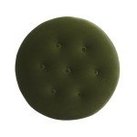 Yolanda 24" Round Upholstered Accent Ottoman