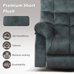 Swivel Rocker Recliner Chair with Massage & Heat
