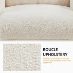 Ivory Fabric Adjustable Recliner Sofa Chair