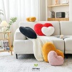Soft Dusty Pink Heart Shaped Throw Pillow