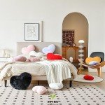 Soft Dusty Pink Heart Shaped Throw Pillow