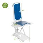 Electric Lift Shower Chair with Swivel and Non-Slip