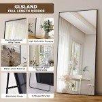 Extra Large Black Full Length Dressing Mirror