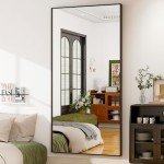 Extra Large Black Full Length Dressing Mirror