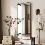 BEAUTYPEAK Black Full Length Floor Mirror, 56"x21