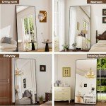 Extra Large Black Full Length Dressing Mirror