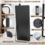 BEAUTYPEAK Black Full Length Floor Mirror, 56"x21