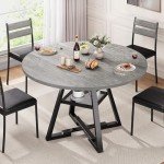Jocoevol 42-Inch Round Dining Table for 4