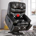 Phoenix Home Power Lift Massage & Heat Recliner