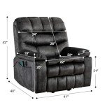 Phoenix Home Power Lift Massage & Heat Recliner