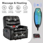 Phoenix Home Power Lift Massage & Heat Recliner