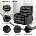 Phoenix Home Power Lift Massage & Heat Recliner