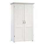 Soft White Craft & Sewing Storage Armoire